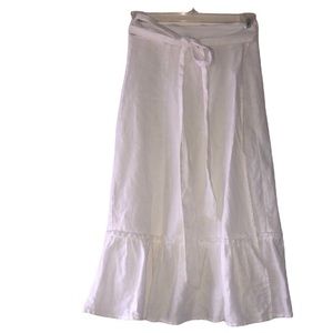 Reformation Wrap Linen Skirt